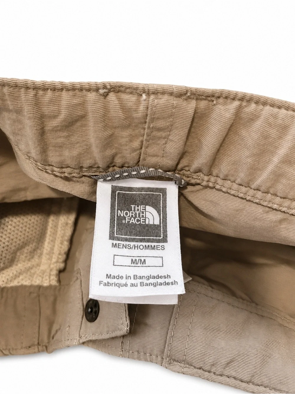 The North Face Men’s Beige Cargo Shorts with Buckle Waist